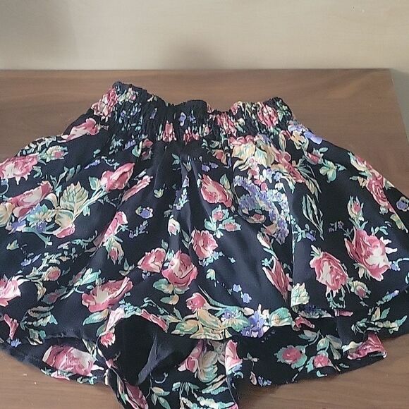 Free People BLK Floral Flowy Short Set Cottagecore Summer Festival XS Coquette - Picture 10 of 12